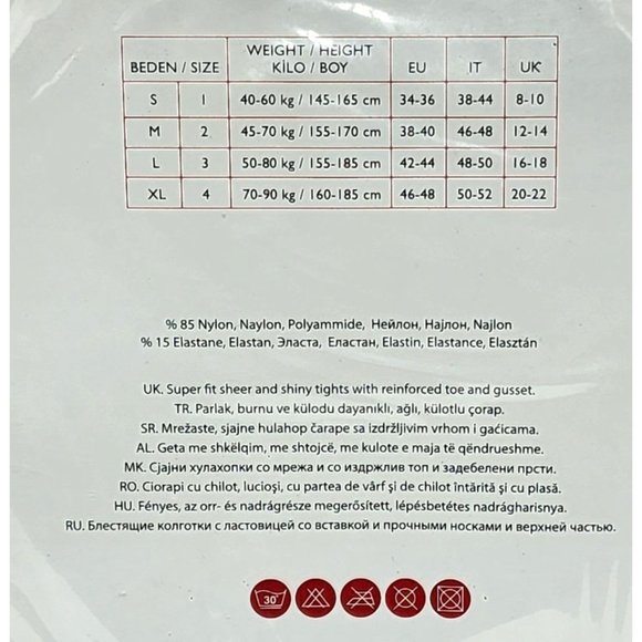 Penti 20 Denier Deep Brown Small #1 Nylon Super Fit Sheer & Shiny Durable Tights - Picture 3 of 9